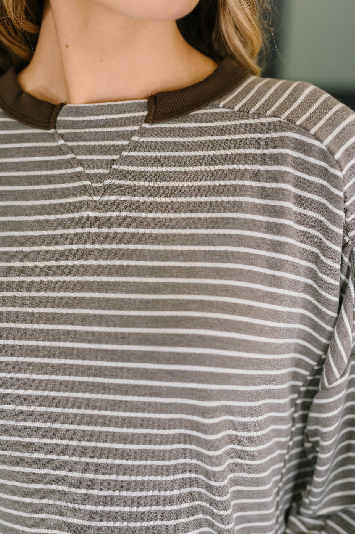 Leafy Breeze Relaxed Sweater Top - 10/23/2026
