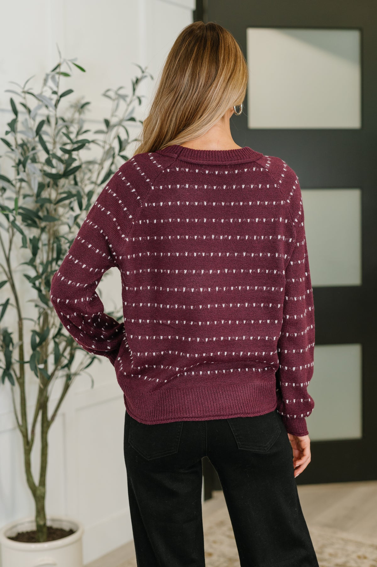 Leaves or Breeze Long Sleeve Knit Top - 11/7/2025