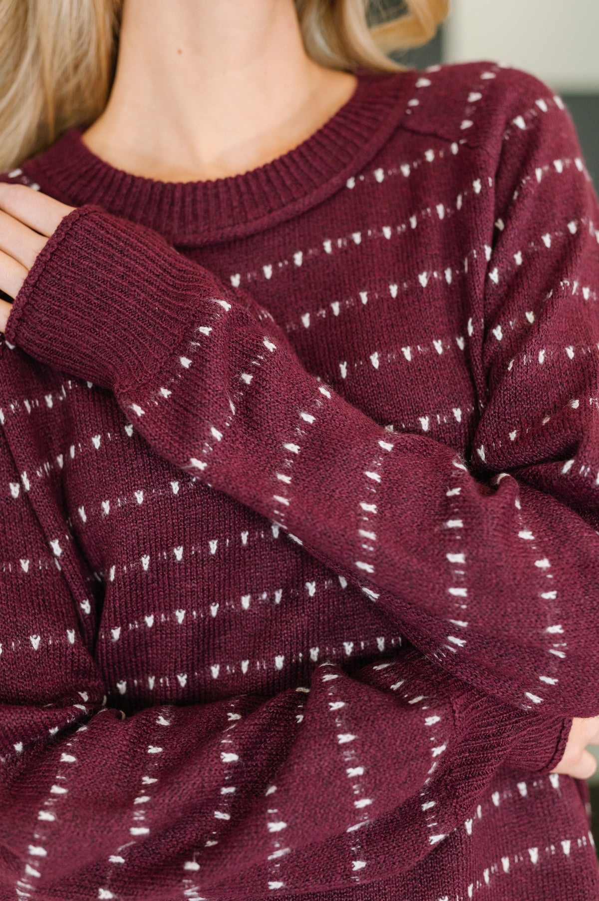 Leaves or Breeze Long Sleeve Knit Top - 11/7/2025