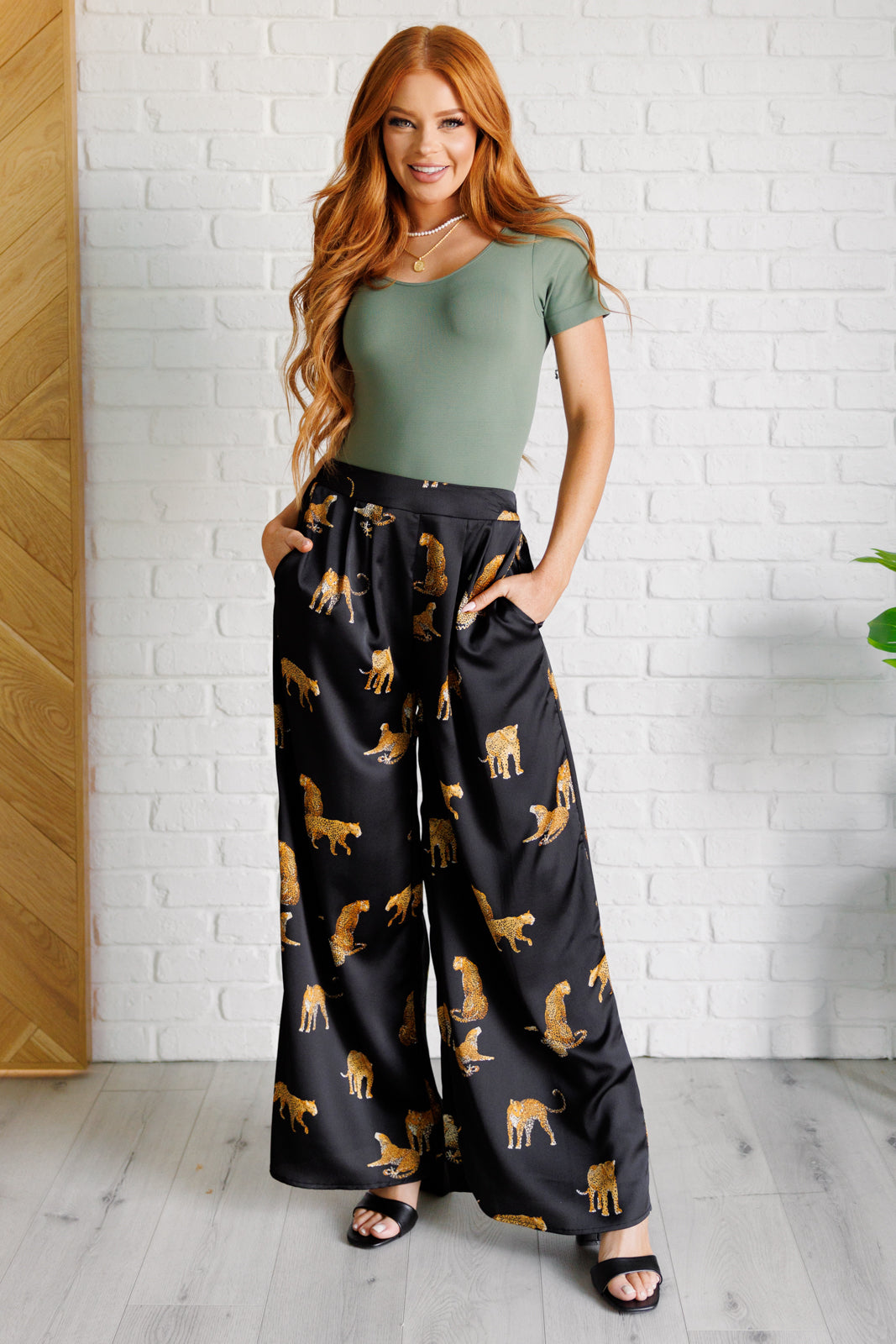 Legendary in Leopard Satin Wide Leg Pants - 4/27/2026