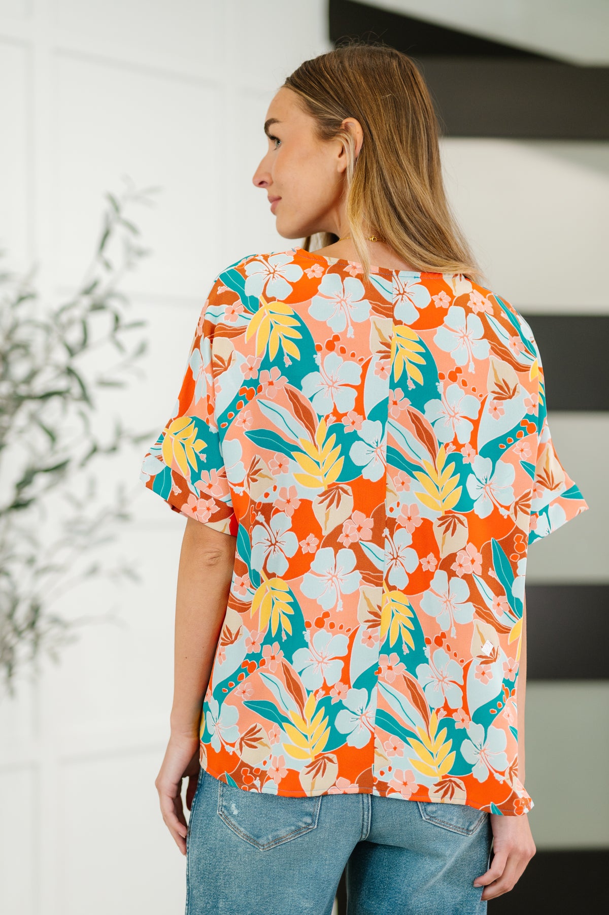 Lei Me Down V-Neck Top - 5/16/2025
