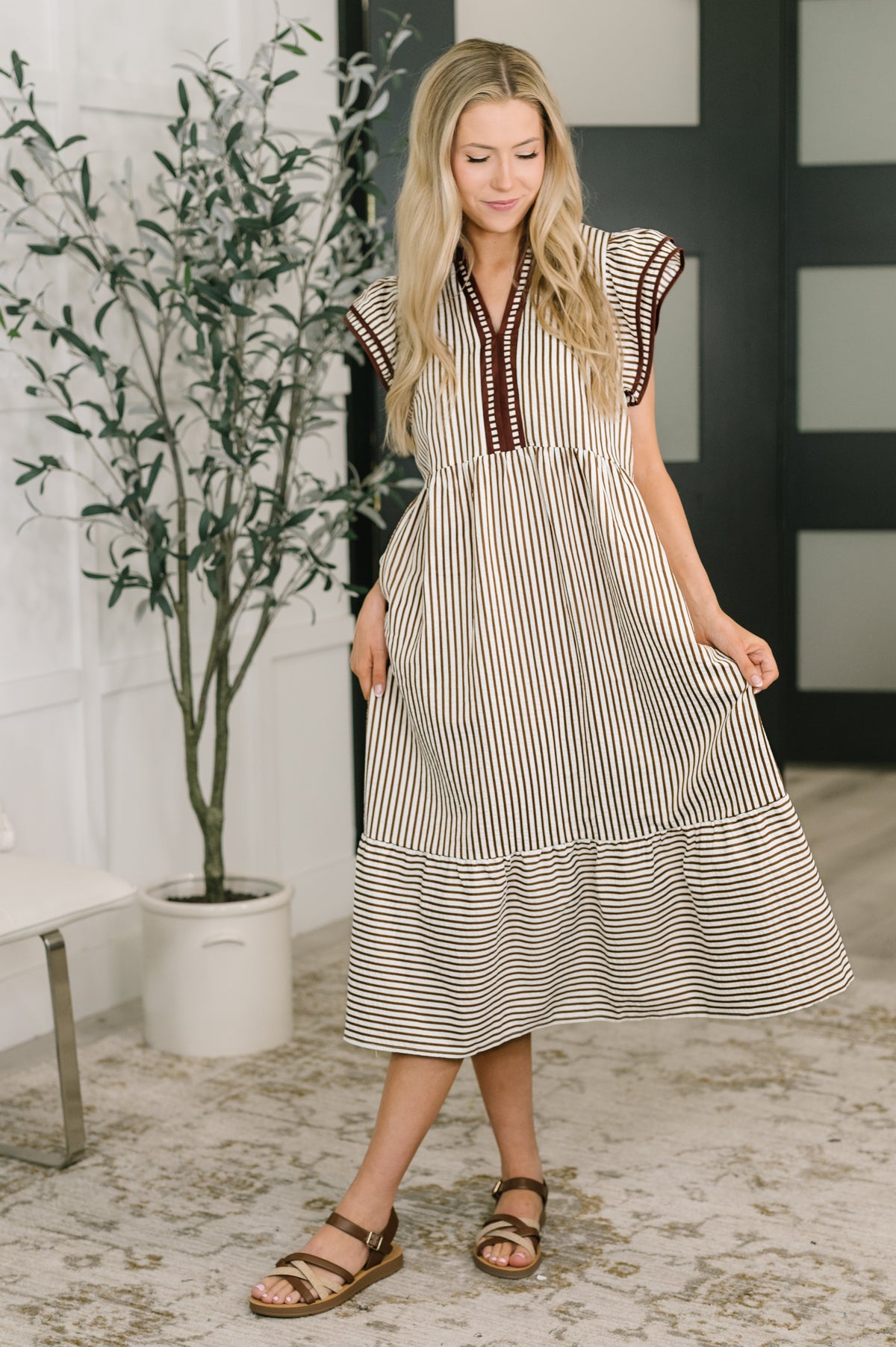 Let Me Love You Cap Sleeve Tiered Dress - 4/7/2026 NEW