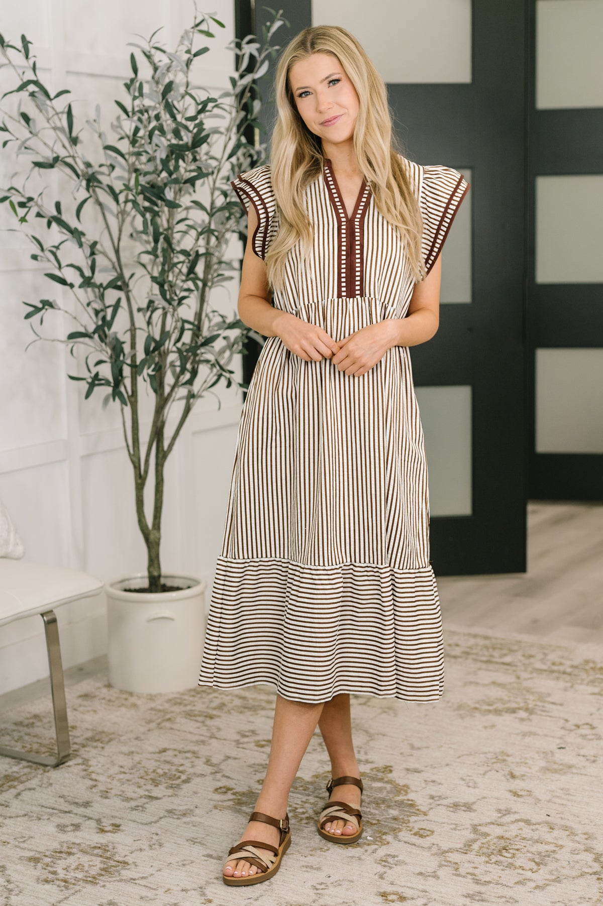 Let Me Love You Cap Sleeve Tiered Dress - 4/7/2026 NEW