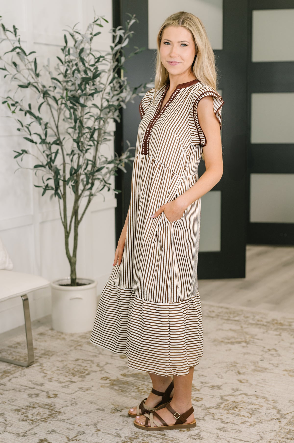 Let Me Love You Cap Sleeve Tiered Dress - 4/7/2026 NEW