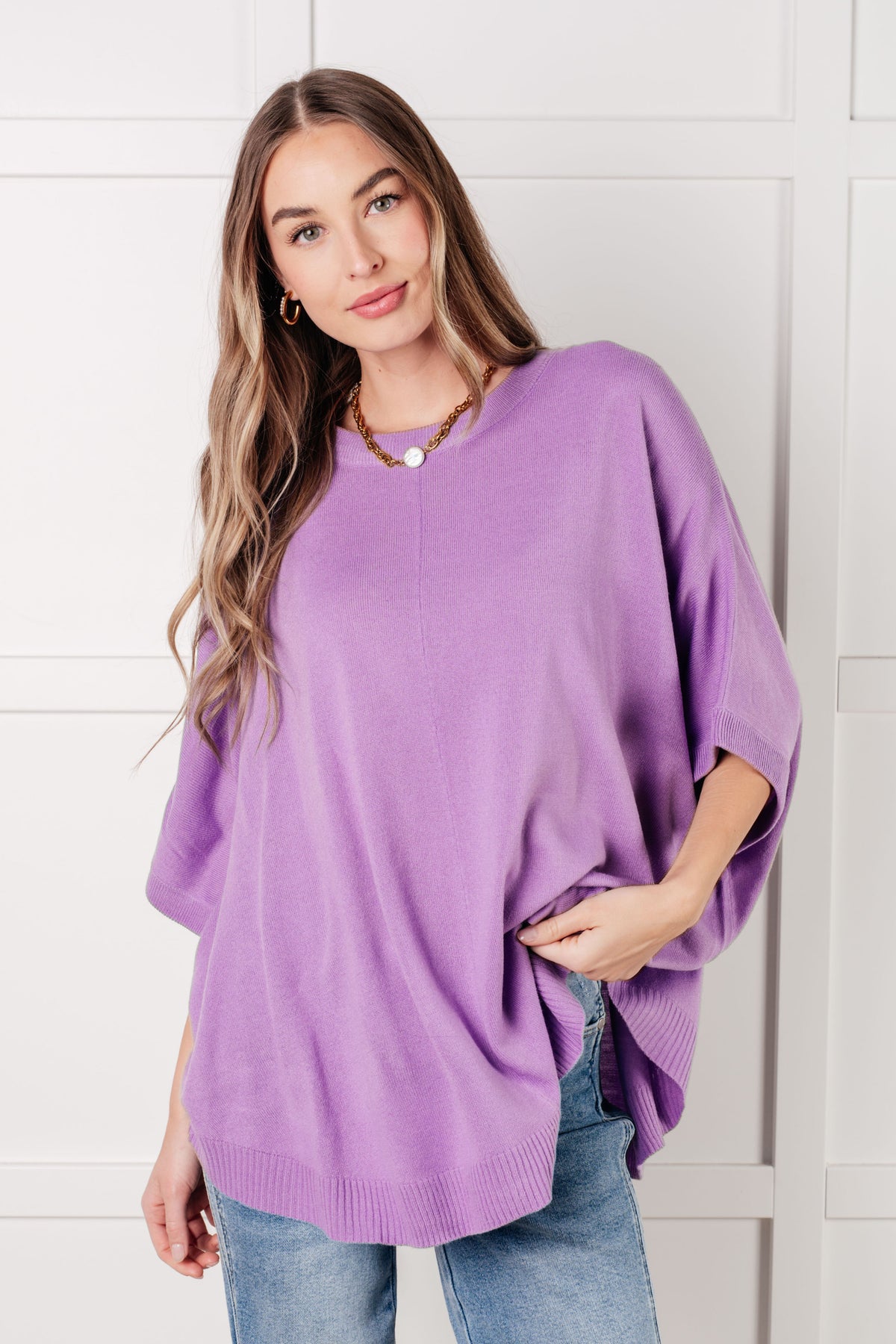 Lilac Whisper Dolman Sleeve Top - 1/23/2025