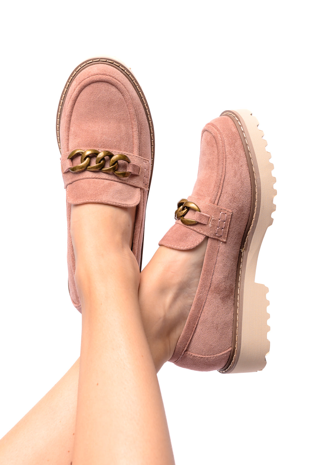 Literally Loafers in Blush Faux Suede - 7/24/2024 Corkys