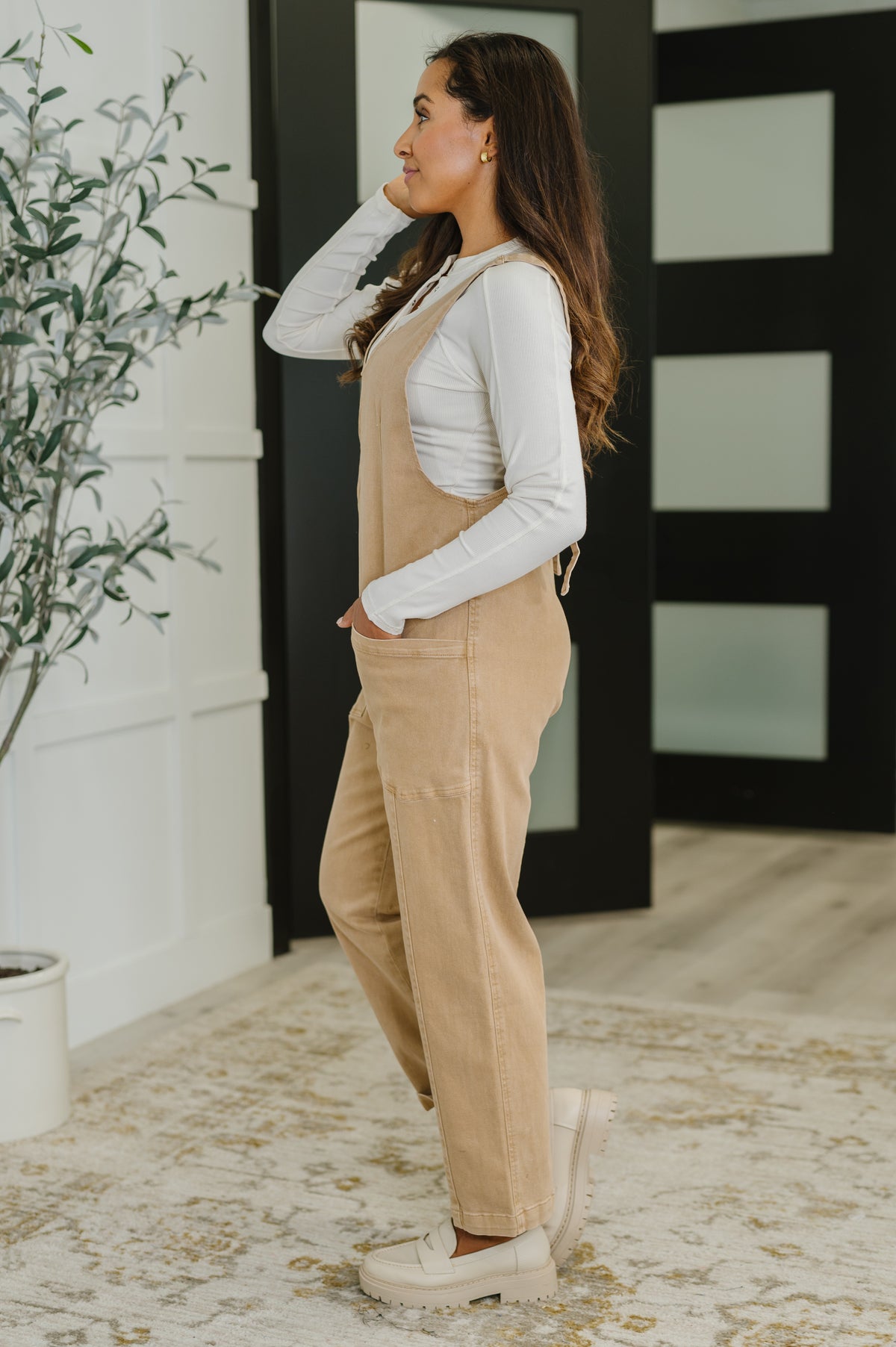 Little Miss Picnic V-Neck Jumpsuit in Brush - 9/19/2025