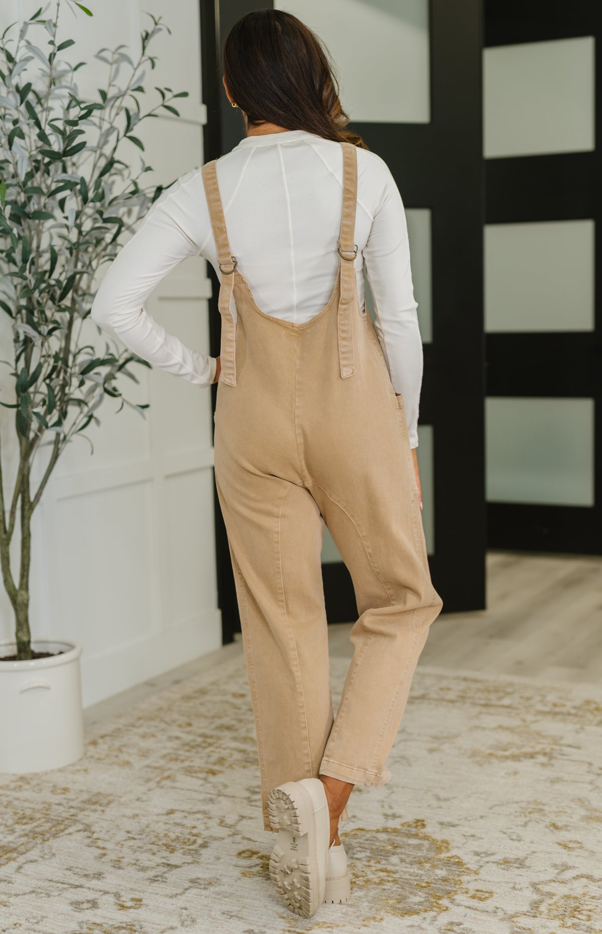 Little Miss Picnic V-Neck Jumpsuit in Brush - 9/19/2025