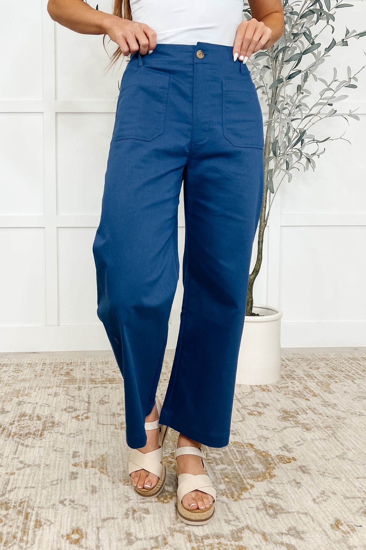 Little Strolls Straight Leg Trousers in Royal Blue - 5/6/2025