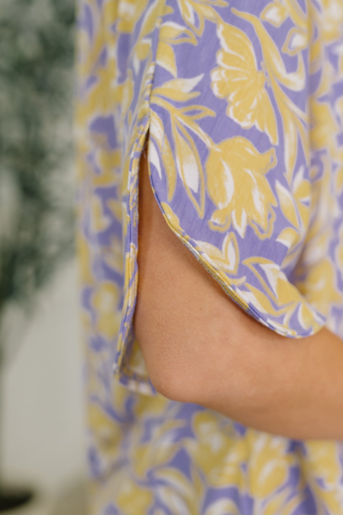 Lizzy Breeze Top in Purple and Yellow Floral - 4/24/2026 NEW