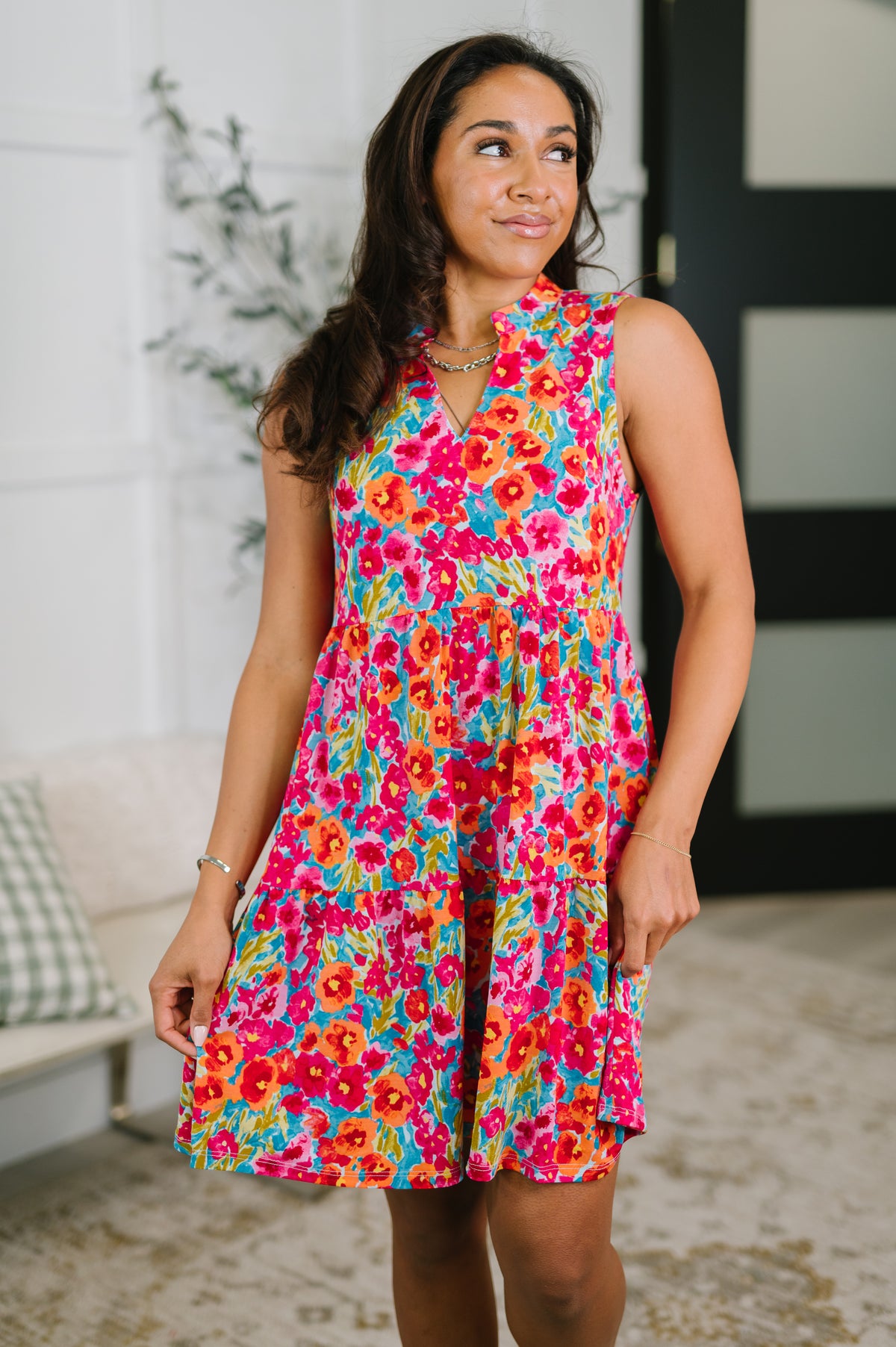 Lizzy Three Tier Tank Dress in Morning Glory - 5/8/2026 NEW