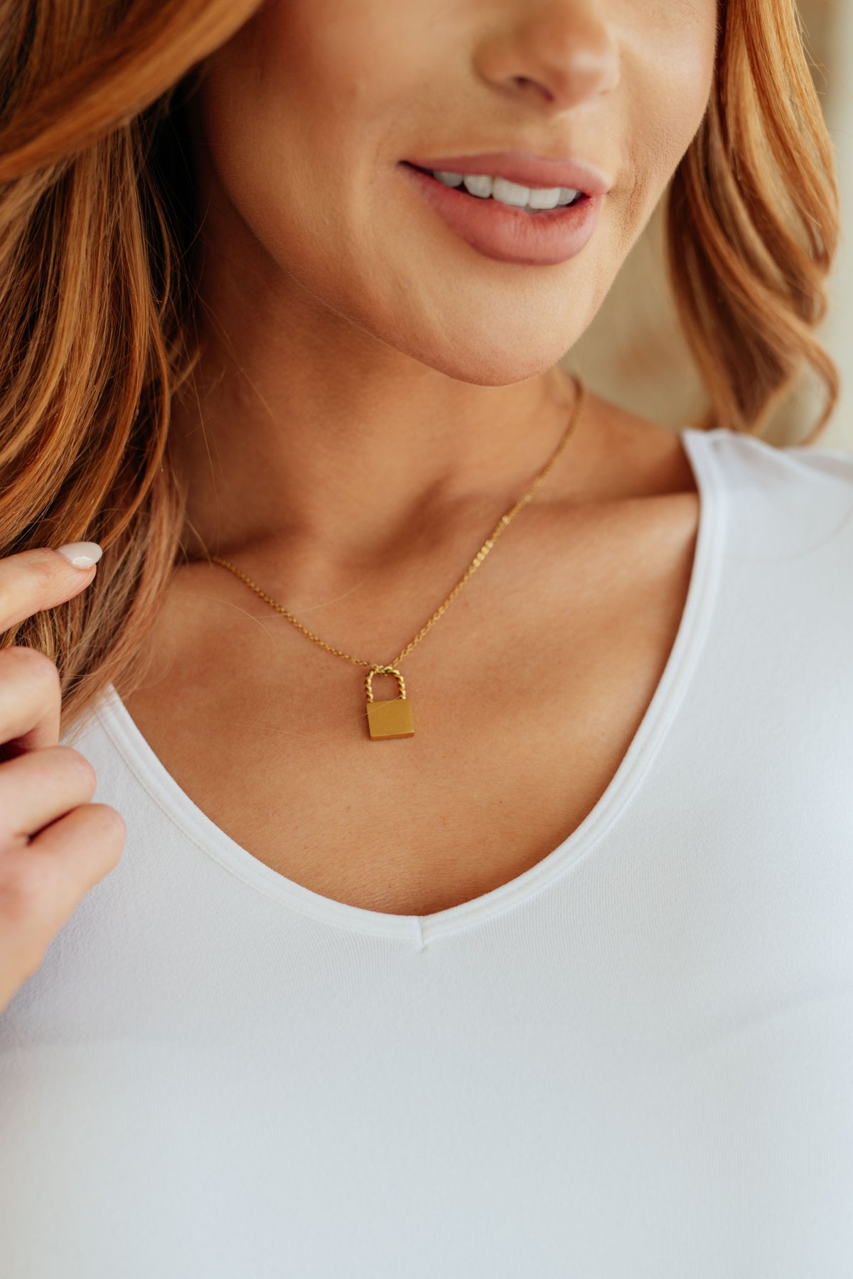 Lock it Up Lock Pendant Necklace - 11/2/2026