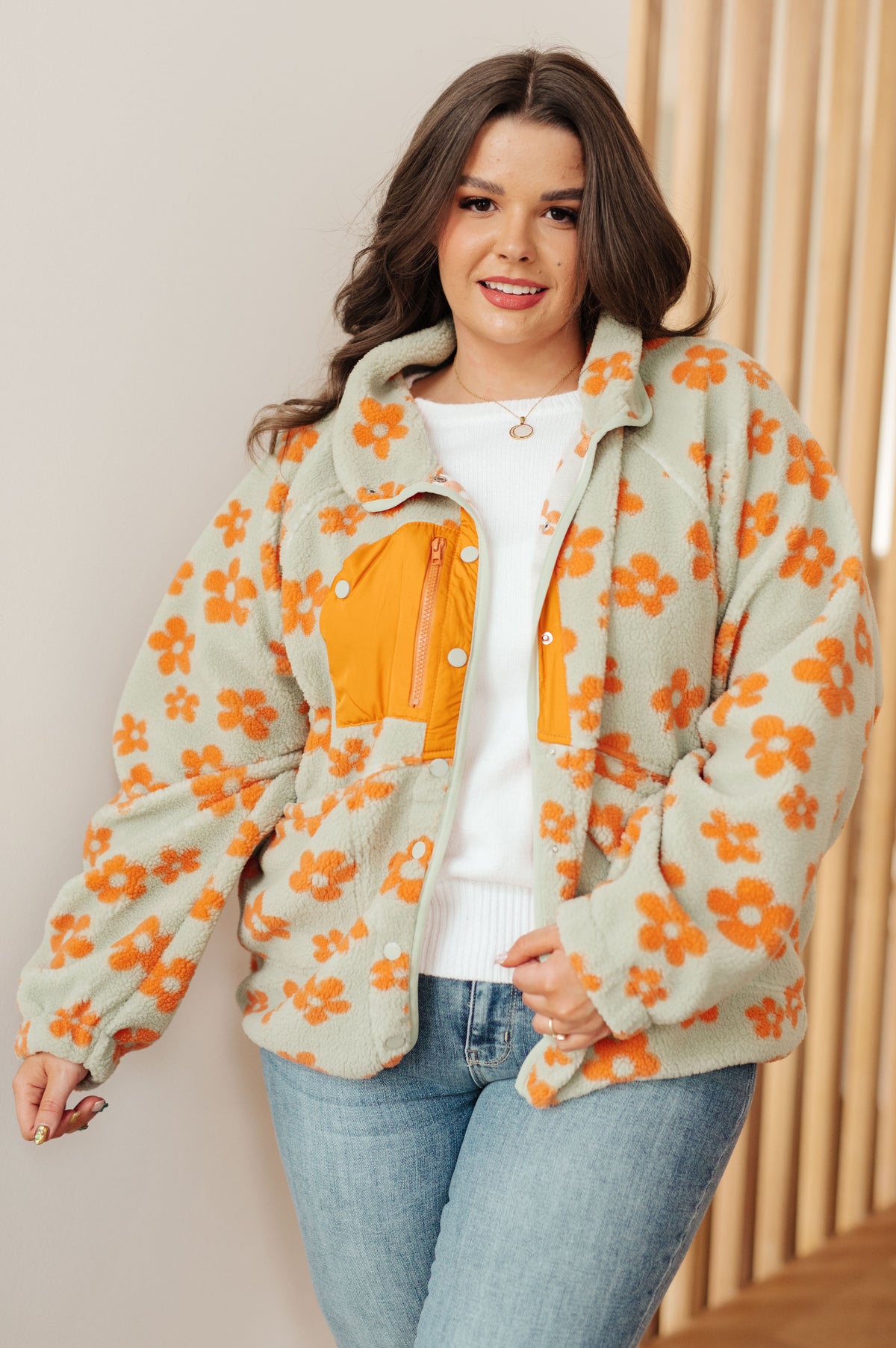 Love It Don't Leave It Floral Fleece Jacket - 11/21/2024