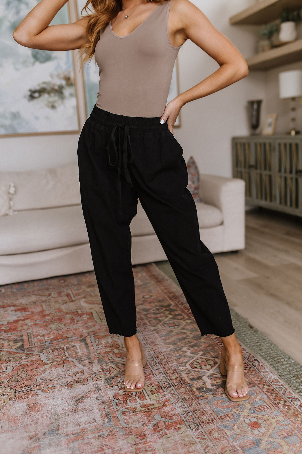 Love Me Dearly High Waisted Pants in Black - 6/16/2025