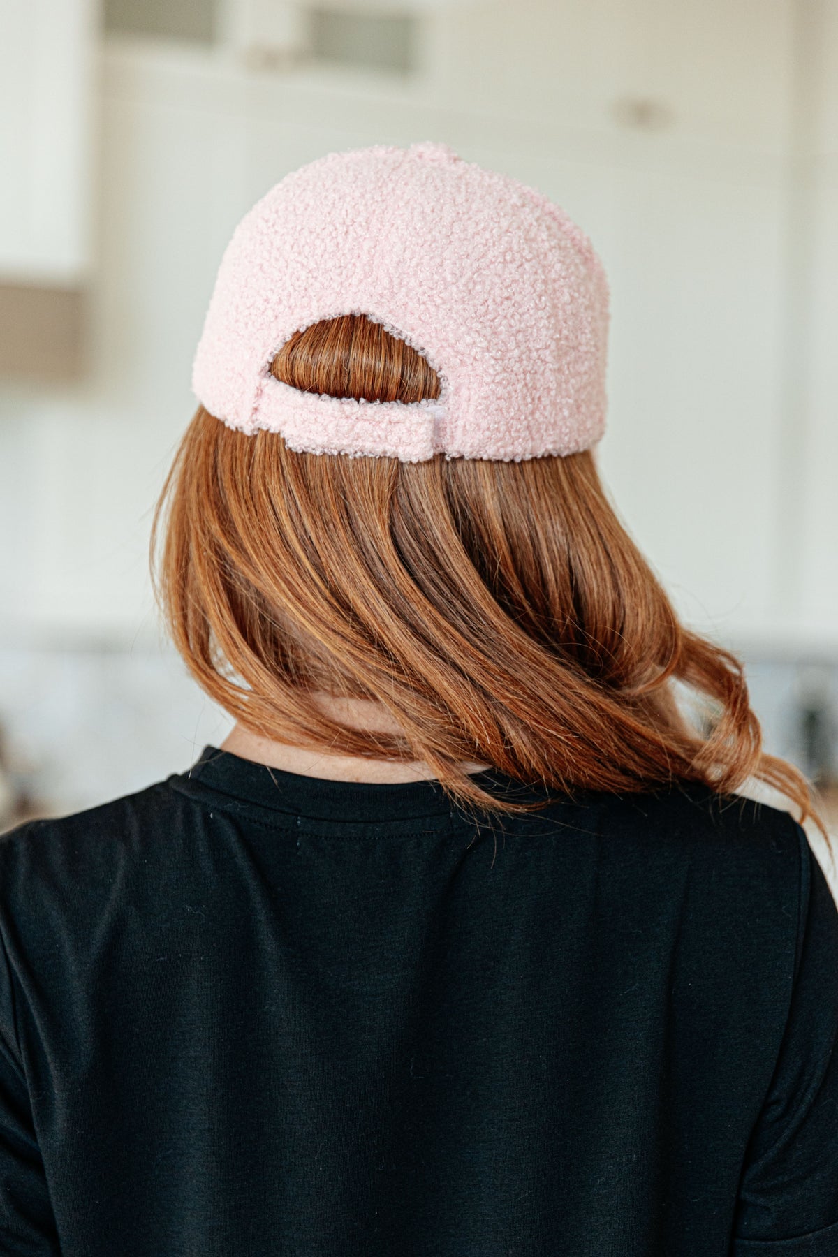 Lyla Sherpa Ball Cap in Pink - 9/16/2026