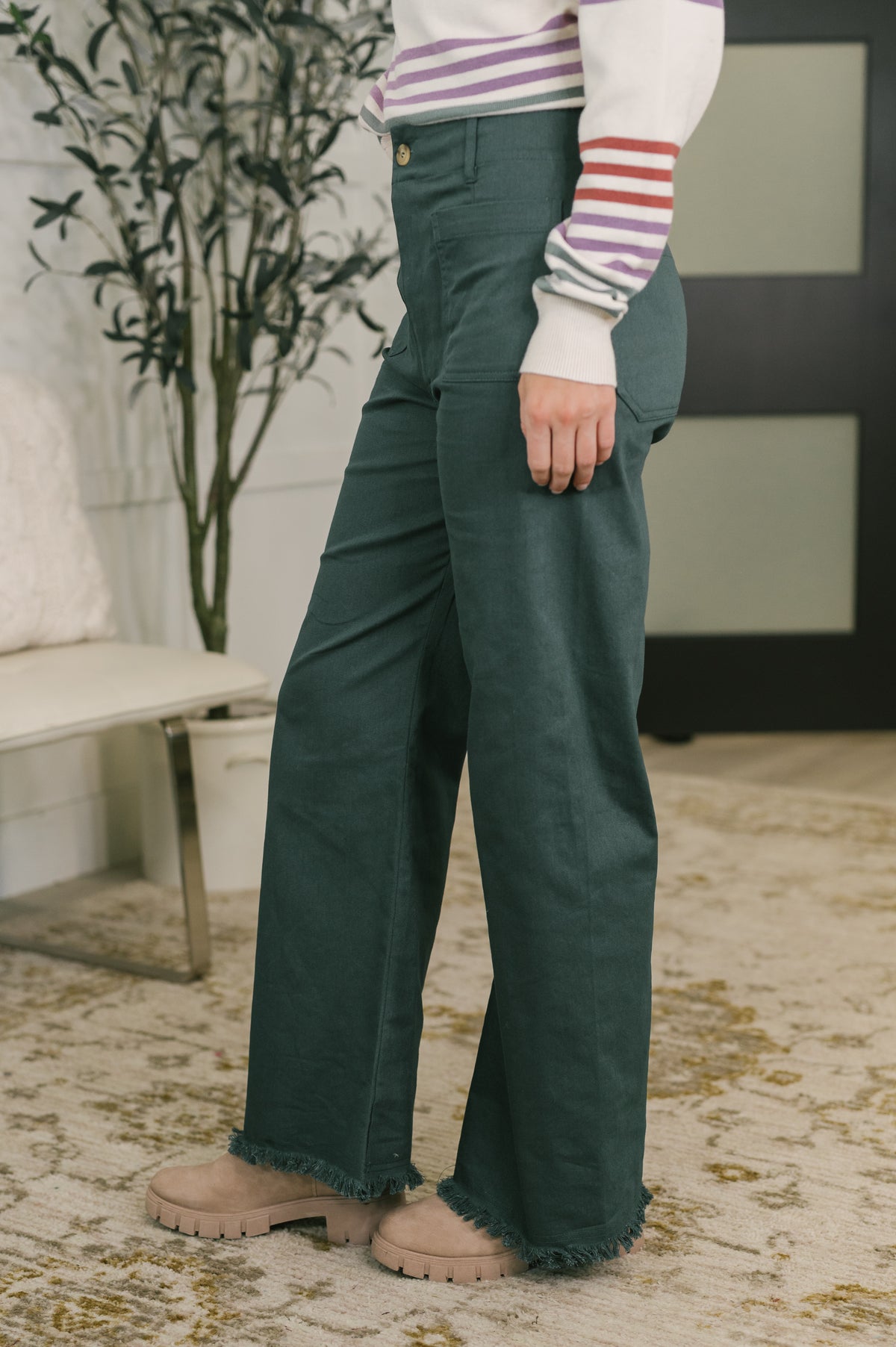 Madam Executive High Waist Wide Leg Trousers - 11/10/2026