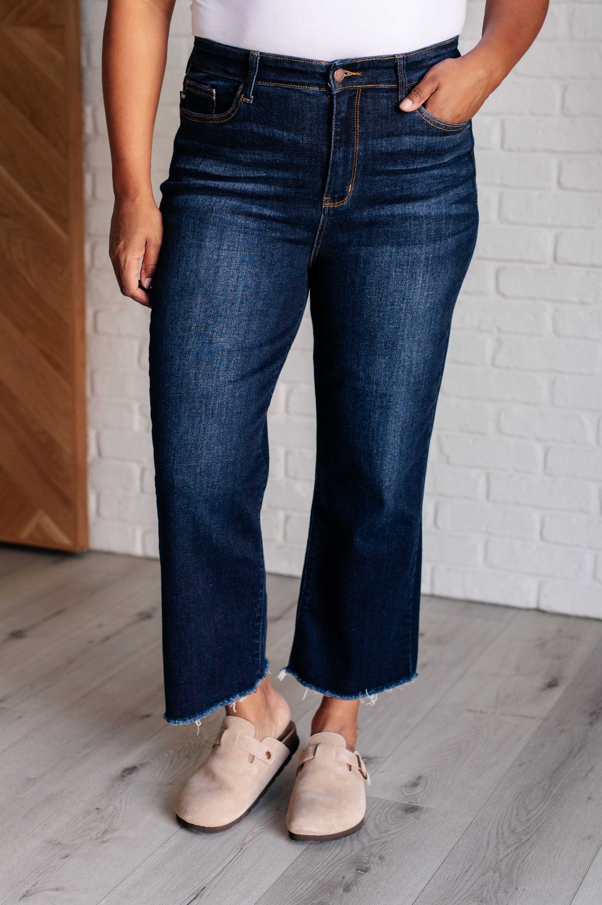 Madeline High Rise Cropped Wide Leg Jeans - 10/16/2024