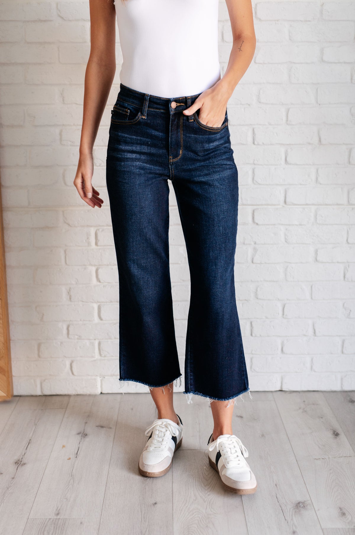 Madeline High Rise Cropped Wide Leg Jeans - 10/16/2024