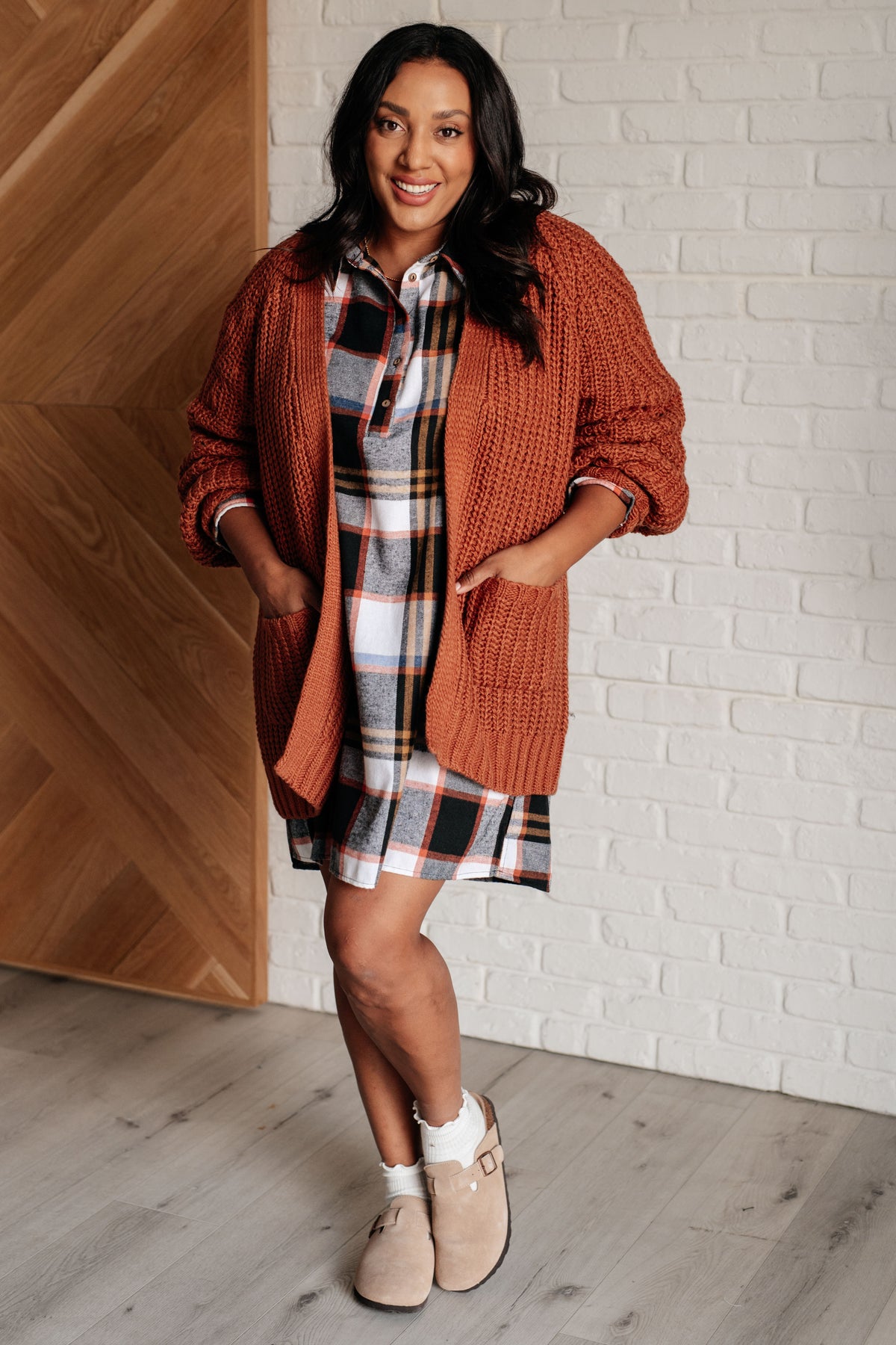 Make it Right Plaid Shirt Dress - 10/29/2024