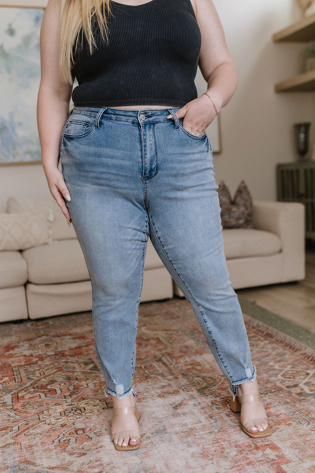 Mariah Mid Rise Cool Relaxed Jeans - 6/7/2023