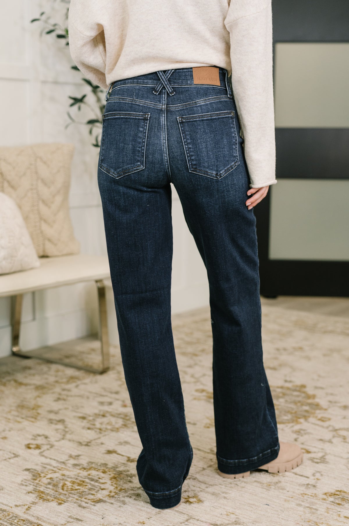Marty High Waist Trouser Wide Leg Jean - 8/26/2026