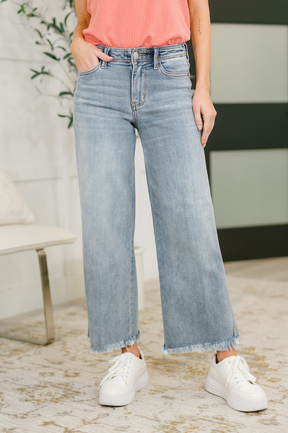 Mary Mid Rise Ankle Wide Leg + Hollywood WB + Fray Hem - 2/25/2026