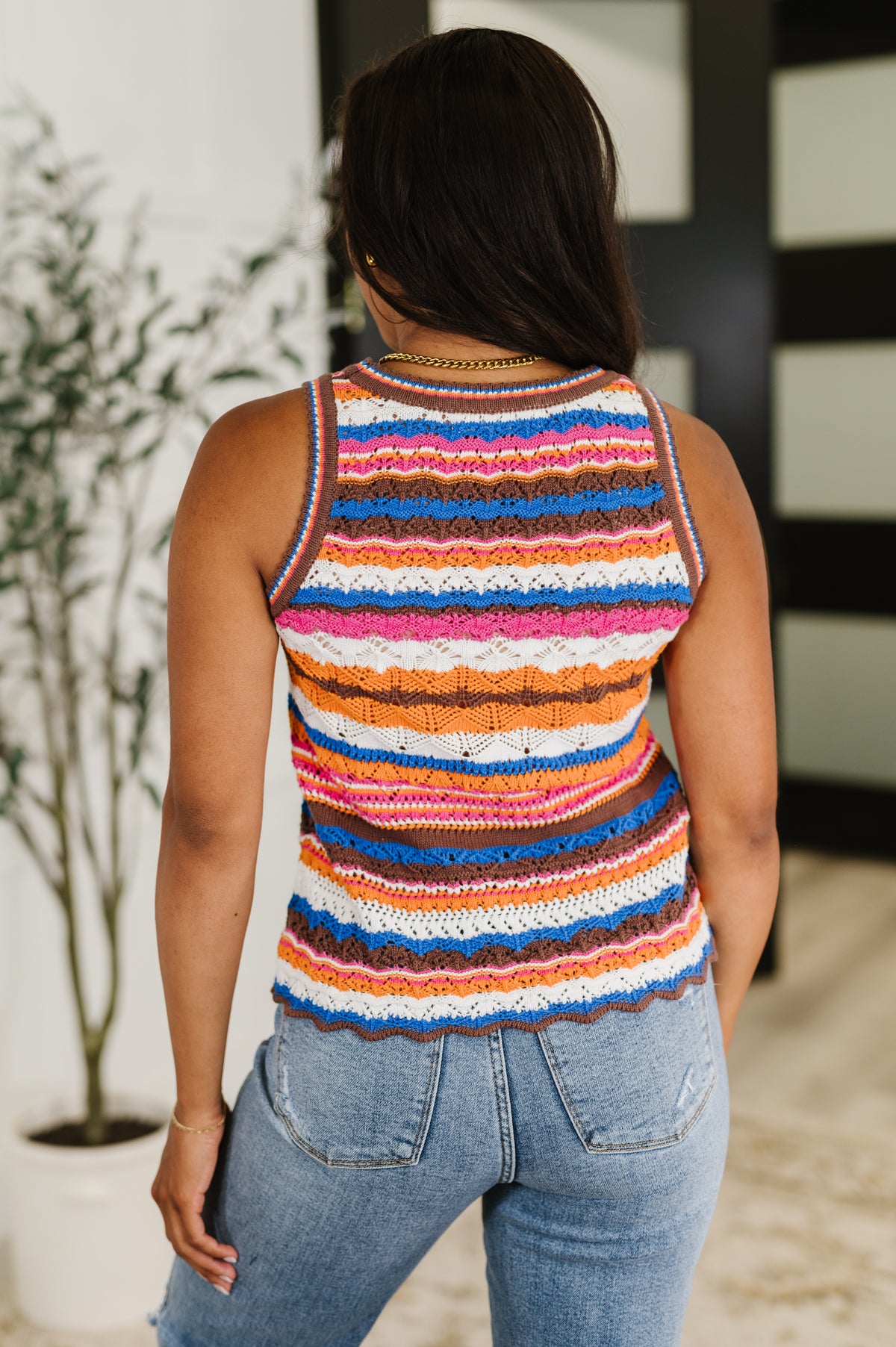 Max Aura Points Striped Knit Tank - 7/3/2025