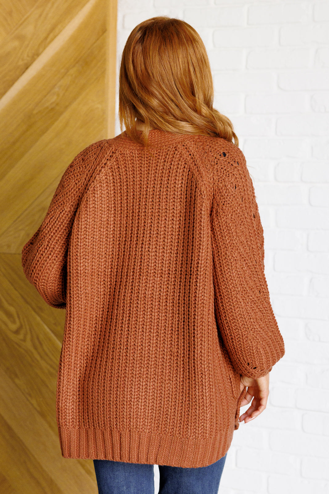 Maybe Monday Cardigan in Chestnut - 10/30/2025