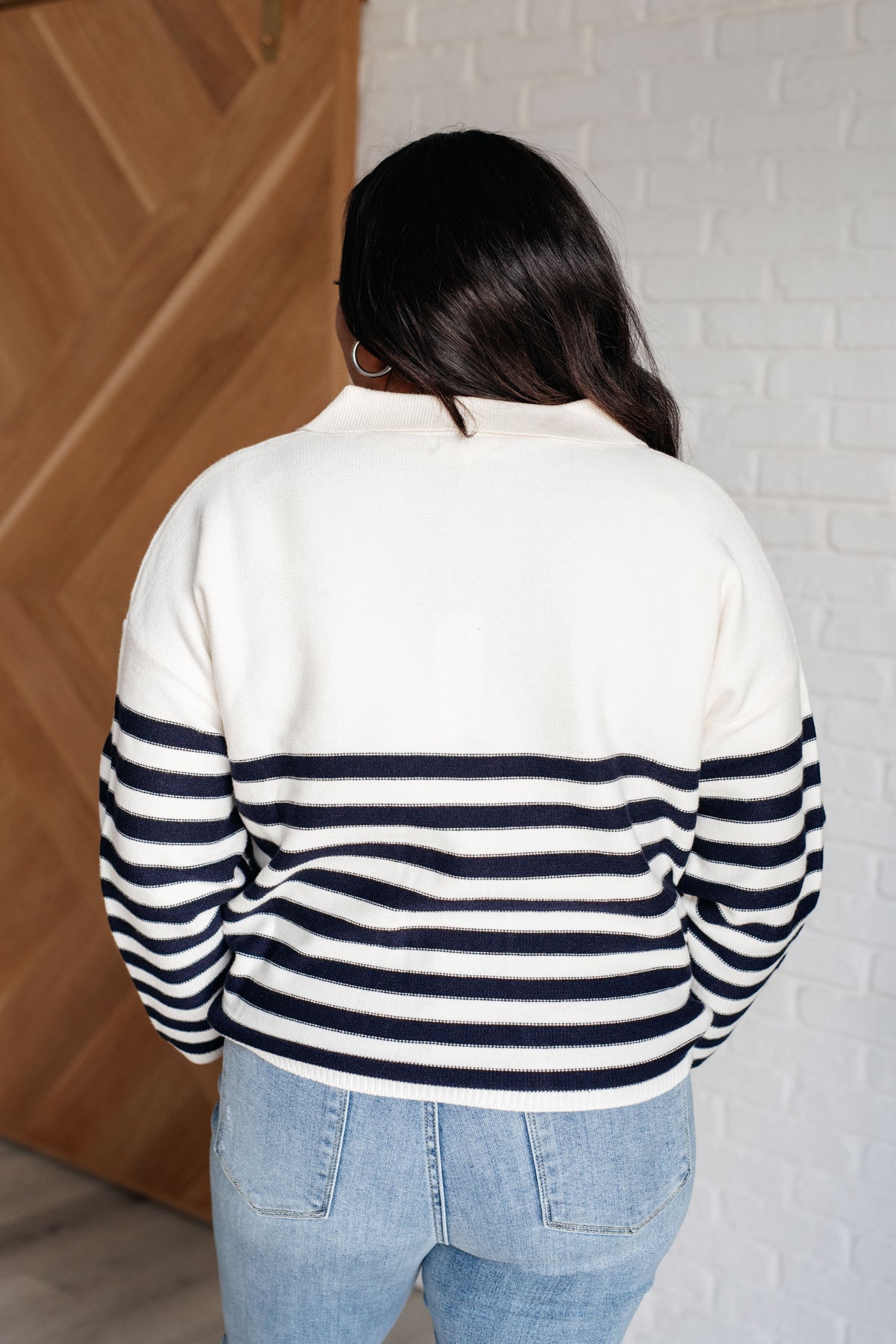 Memorable Moments Striped Sweater in White - 11/3/2025