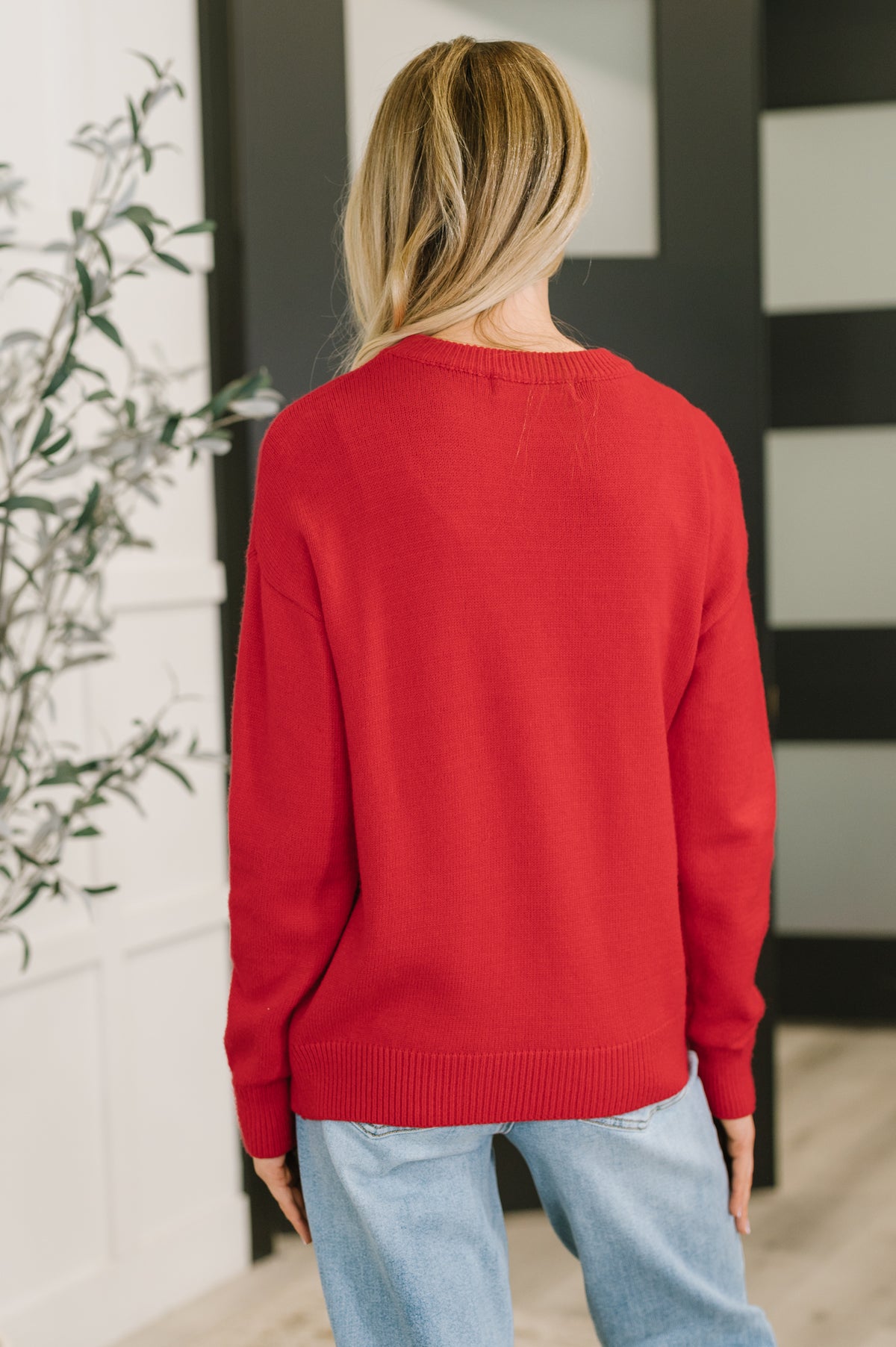 Merry Applique Drop Shoulder Pullover - 11/18/2025