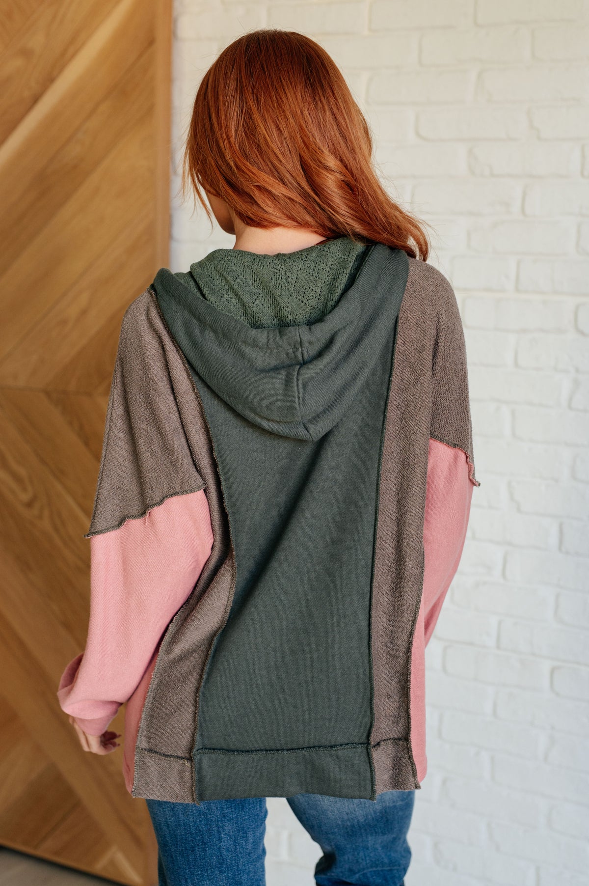 Message Me Back Color Block Hoodie - 8/18/2025