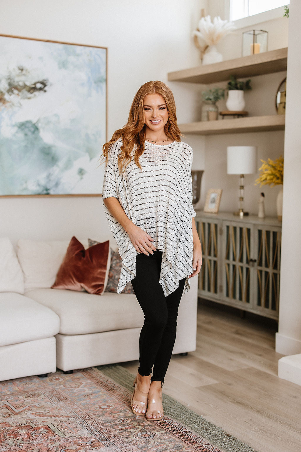 Meyers Striped High Low Boxy Top - 6/9/2023