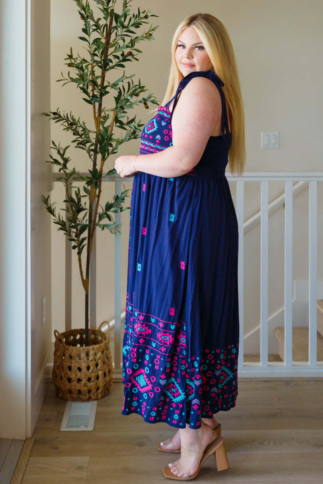 Midnight Magic Embroidered Maxi Dress - 7/21/2023