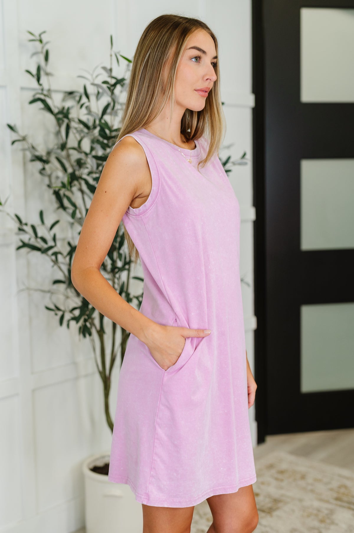PREORDER: Mineral Wash Relaxed Tank Dress in Three Colors - Ships in 4 weeks