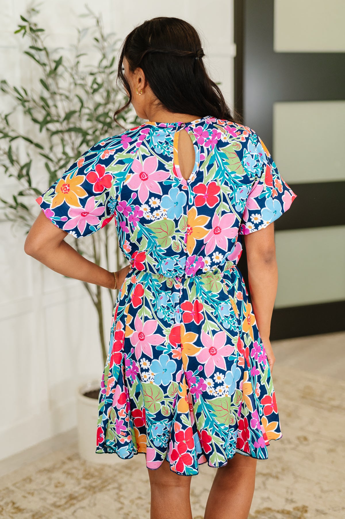 Miss Behave Bubble Sleeve Dress in Navy - 6/13/2025 NEW