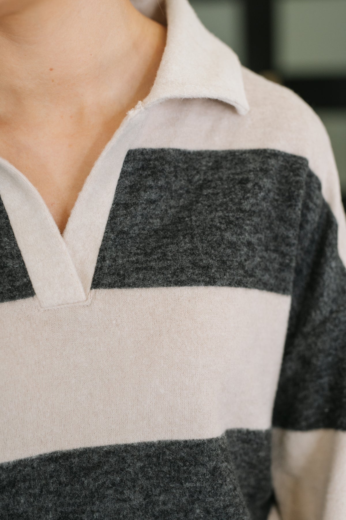 My Dear Friend Collared Relaxed Top in Black - 10/13/2026