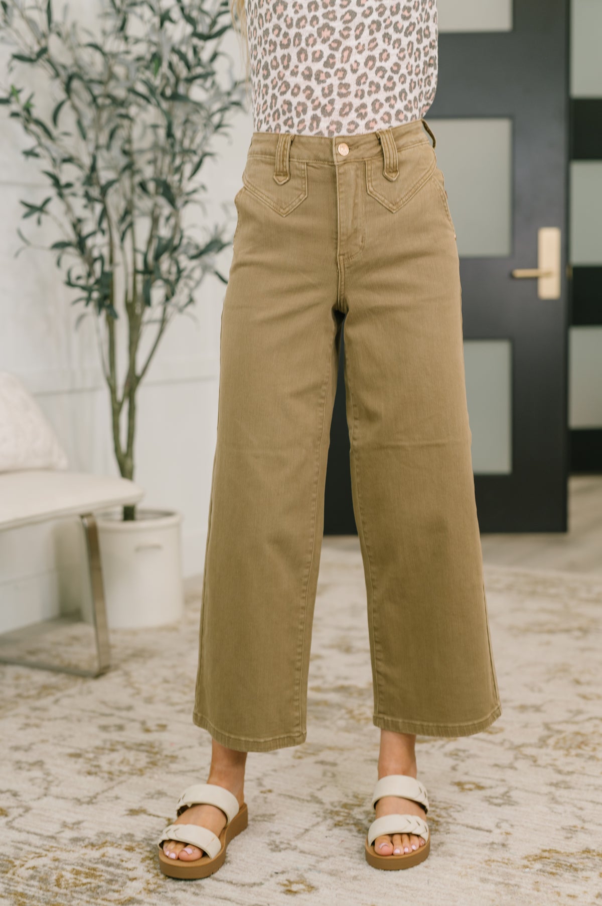 Nancy High Waist Wide Leg Ankle Jean with Vintage Front Yoke - 6/3/2026