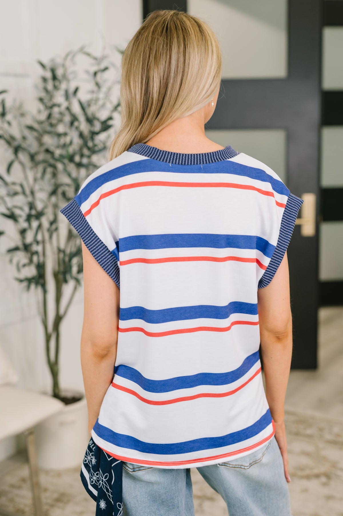 National Beauty Sleeveless Striped Top - 6/16/2026