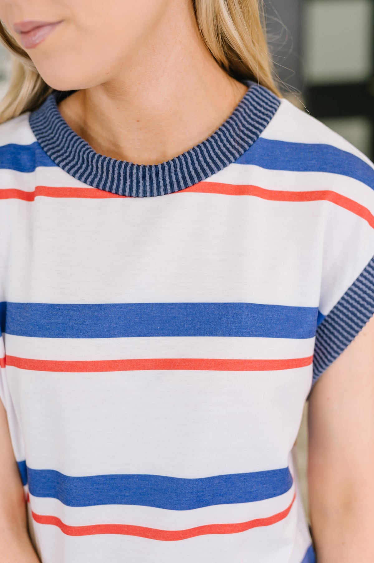 National Beauty Sleeveless Striped Top - 6/16/2026