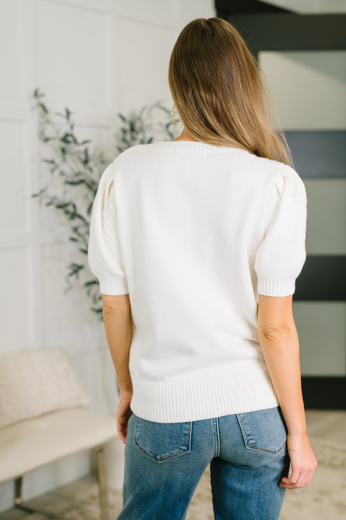 Need a Little Love Cable Knit Puff Sleeve Top - 5/15/2026 NEW