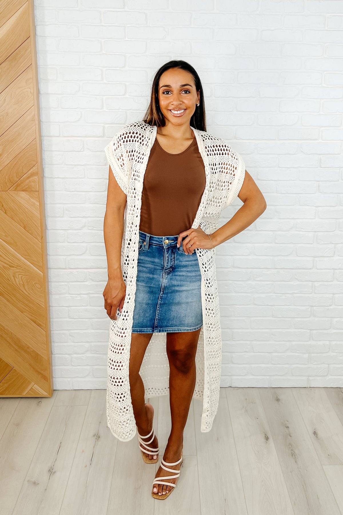 Need the Air Flow Open Front Cardigan in Ivory - 4/4/2025