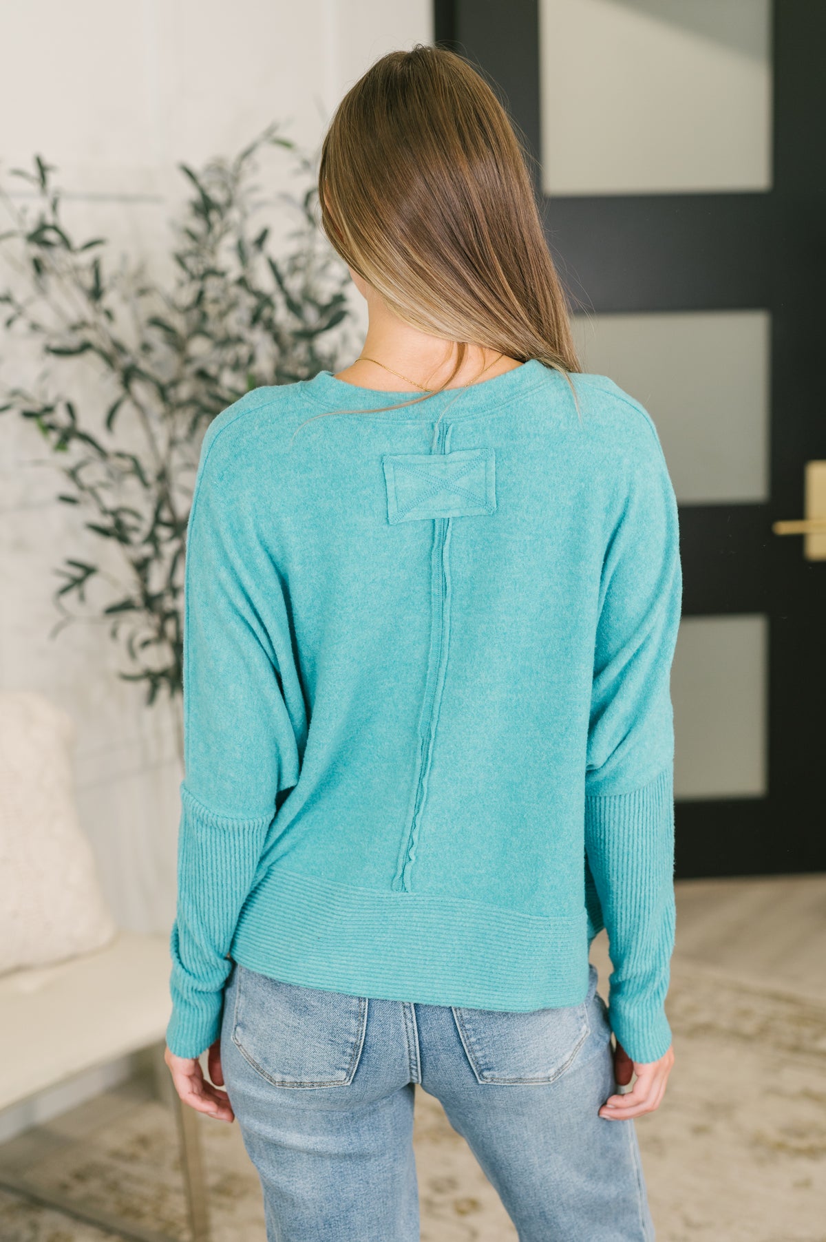 Never a Second Guess Brushed Dolman Sleeve Top - 10/27/2026