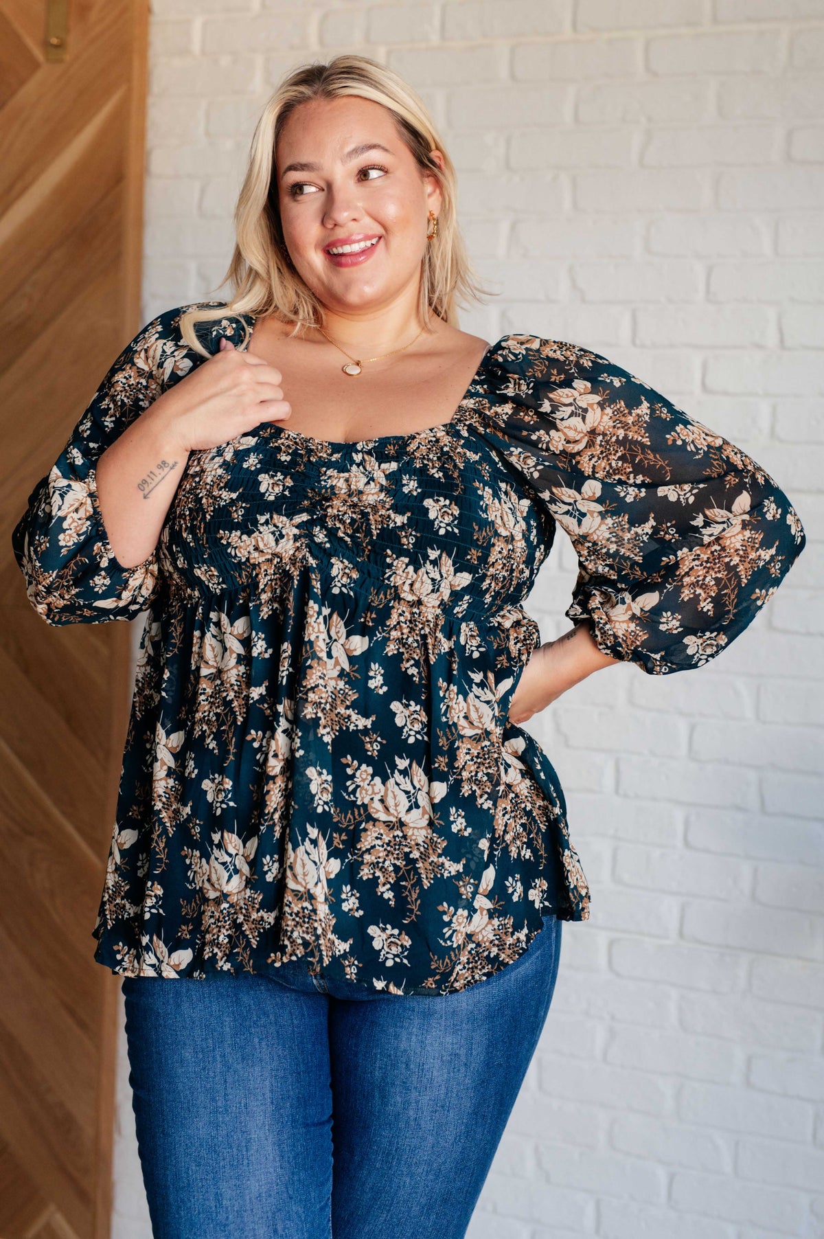 New Beginnings Square Neck Blouse - 9/3/2024