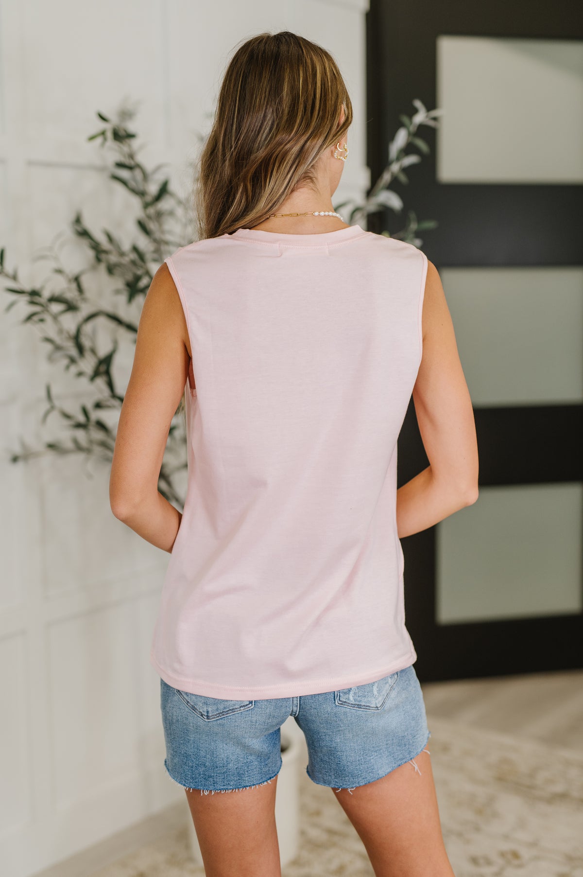 New Normal Pleat Detail Sleeveless Top in Pink - 6/23/2025
