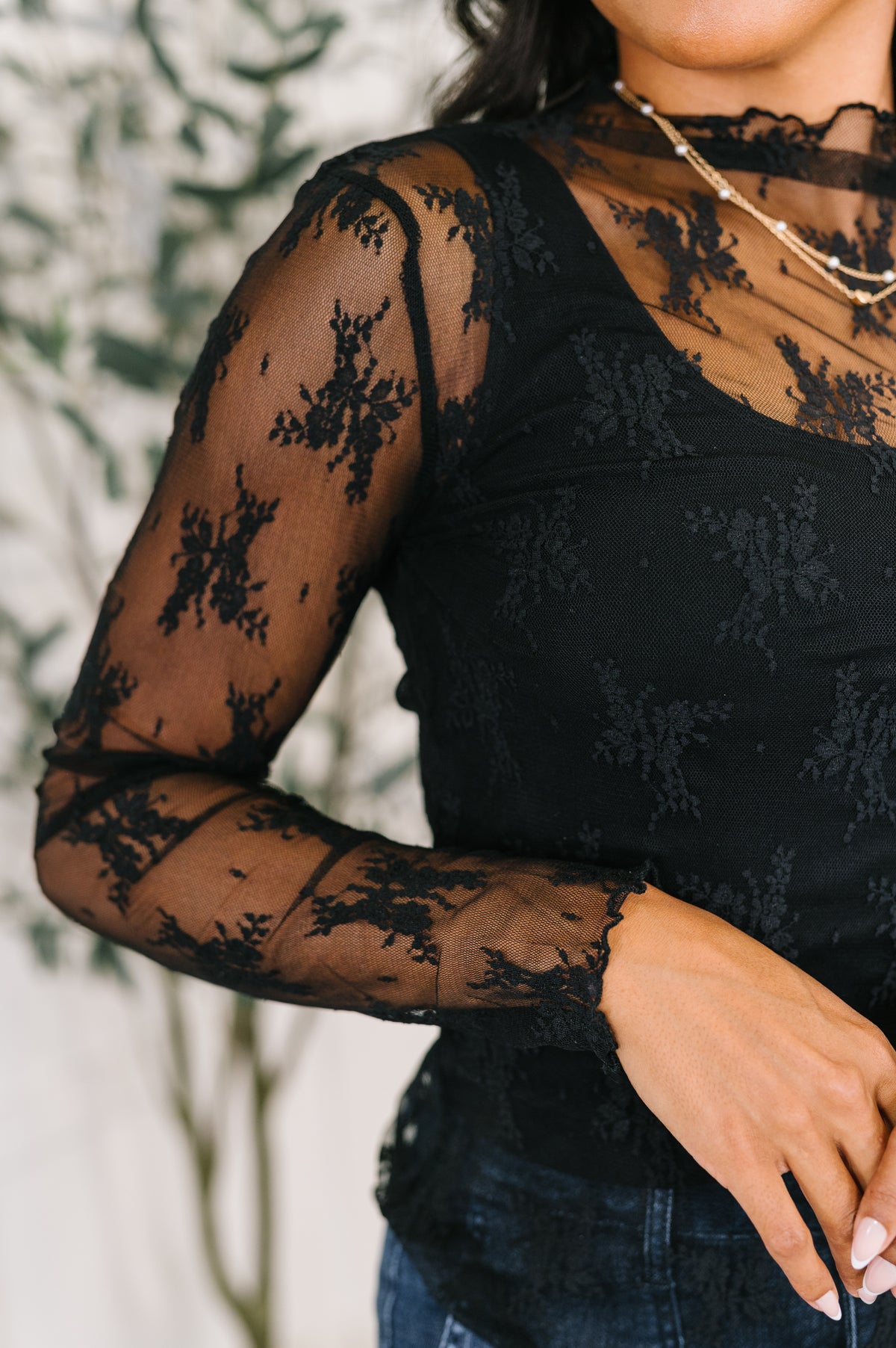 Next Level Patterned Layering Top in Black - 10/24/2025