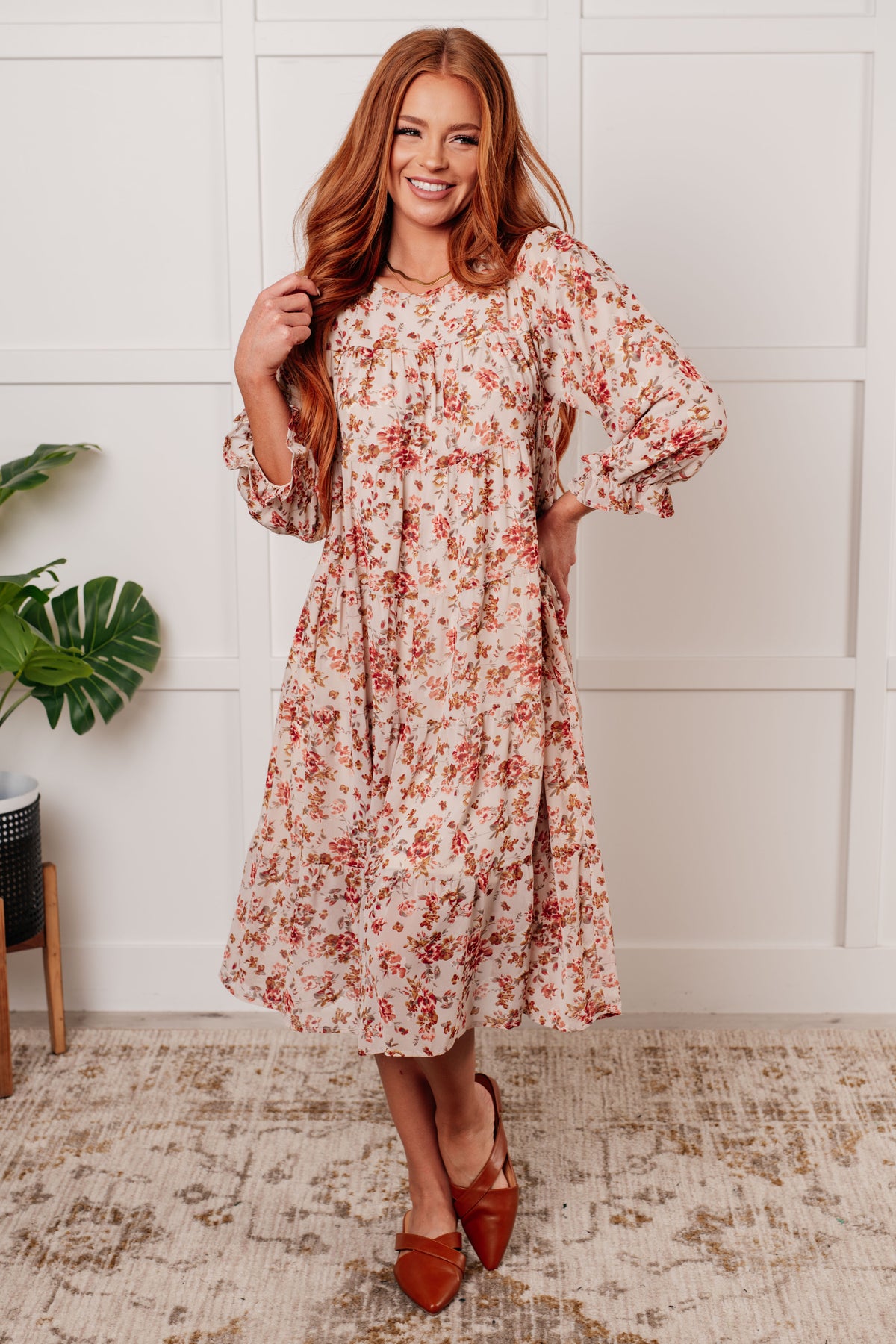 Next to You Balloon Sleeve Floral Dress - 11/5/2024