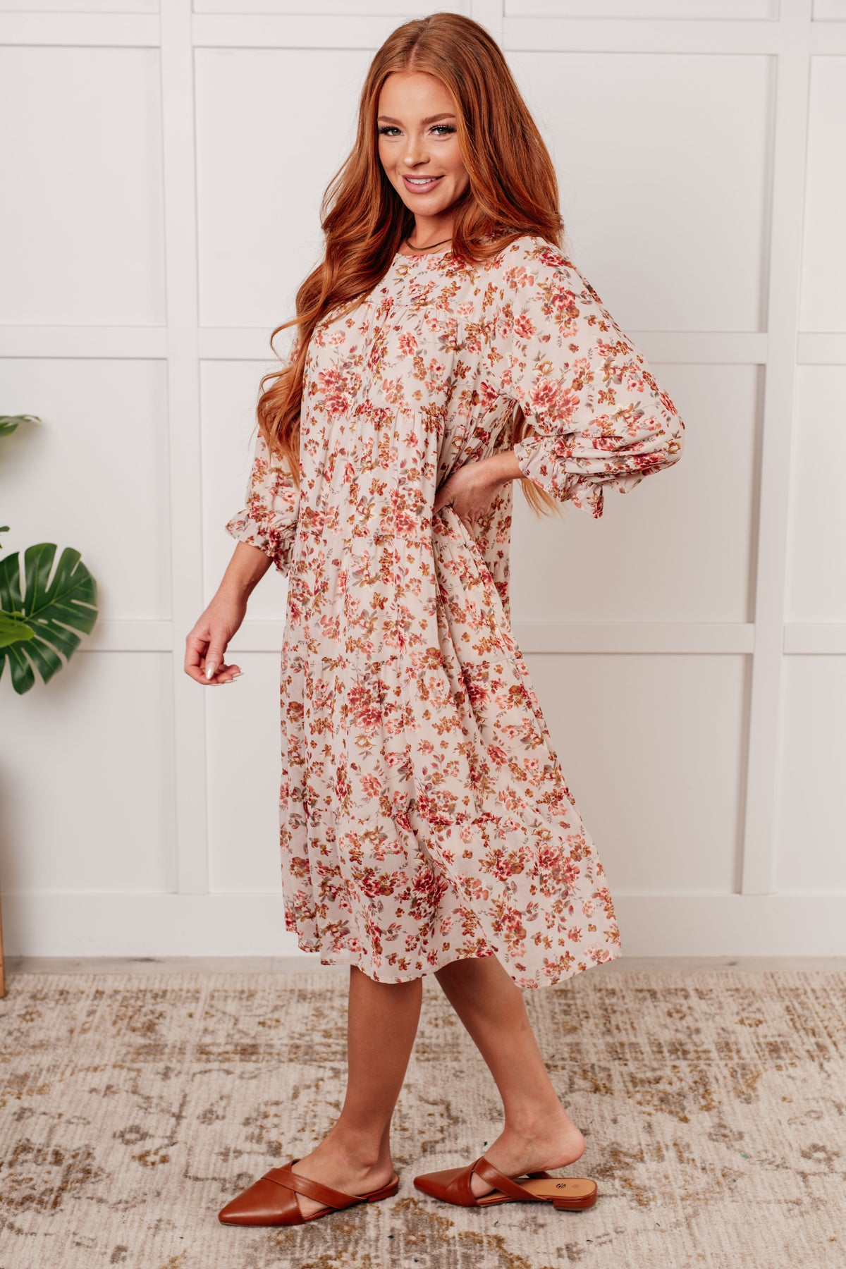 Next to You Balloon Sleeve Floral Dress - 11/5/2024