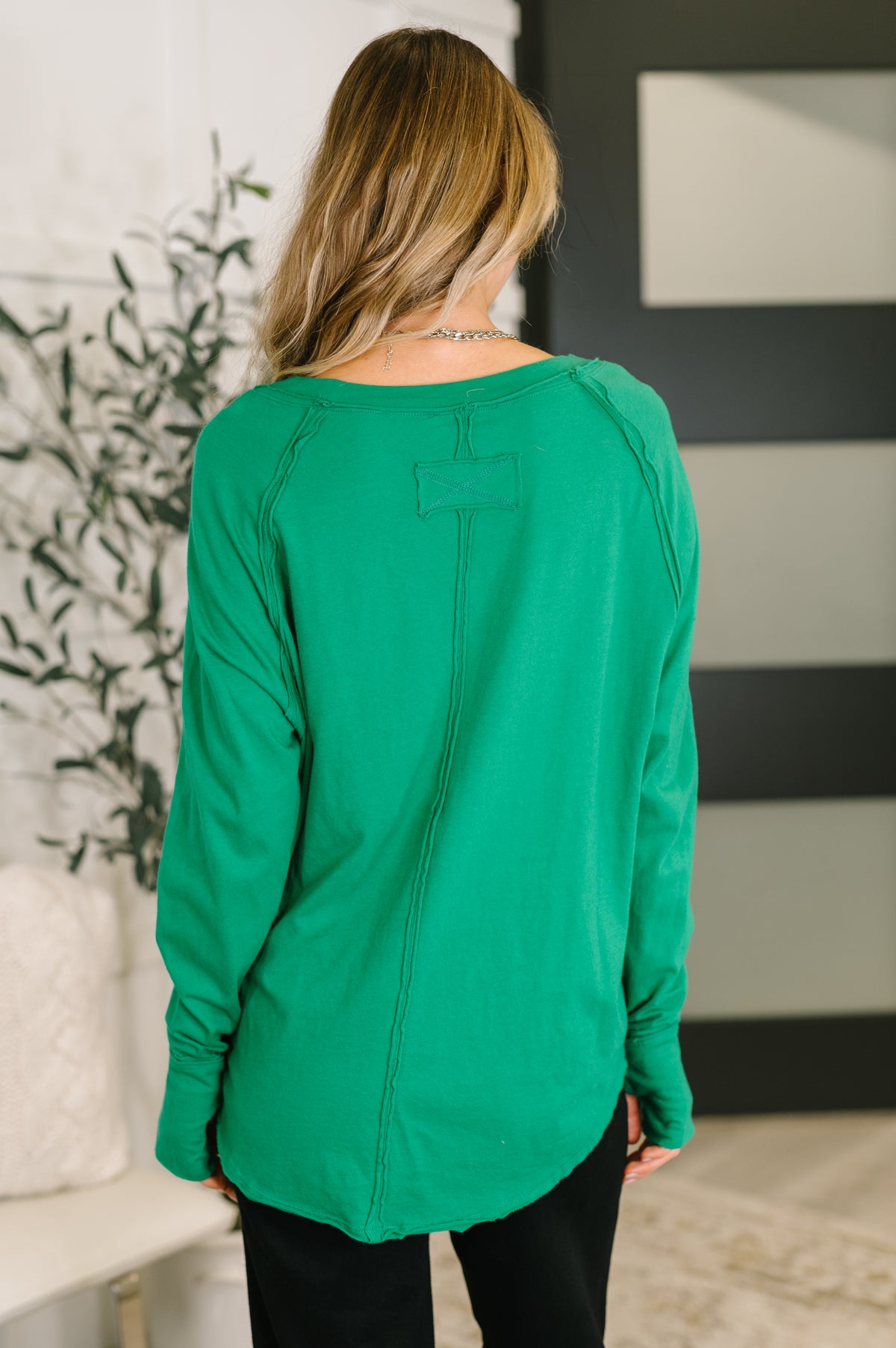 Nice to Each Other Raglan Sleeve Top in Kelly Green - 12/3/2025