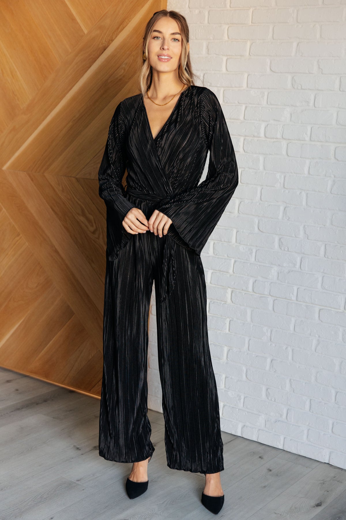 Night Out Plisse Jumpsuit - 11/14/2024