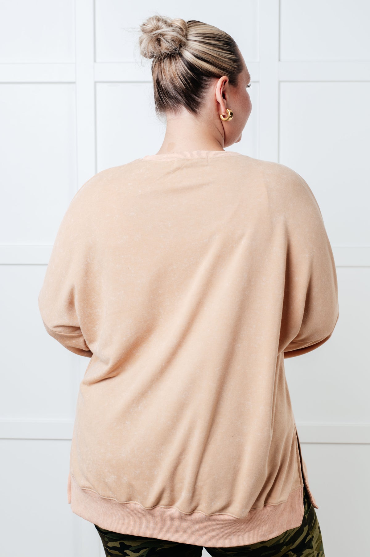 No Plain Jane Oversized Sweatshirt in Khaki - 10/23/2025